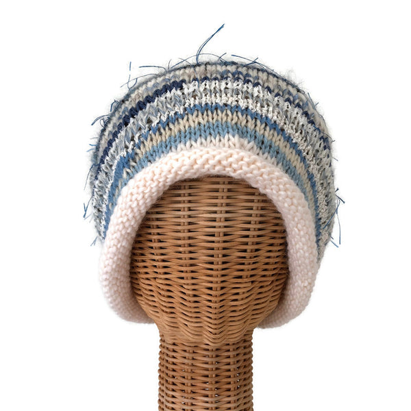Slouchy Hat Blue & White FUSION