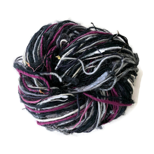 Black w/Silver FUSION Yarn