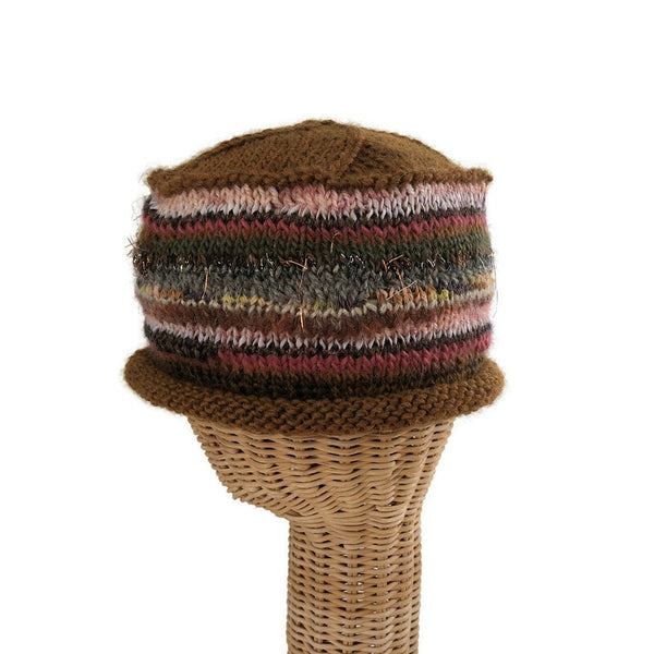 Brown Hand Knit Beanie