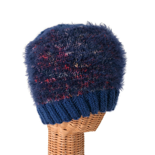 Stocking Hat Fuzzy Blue