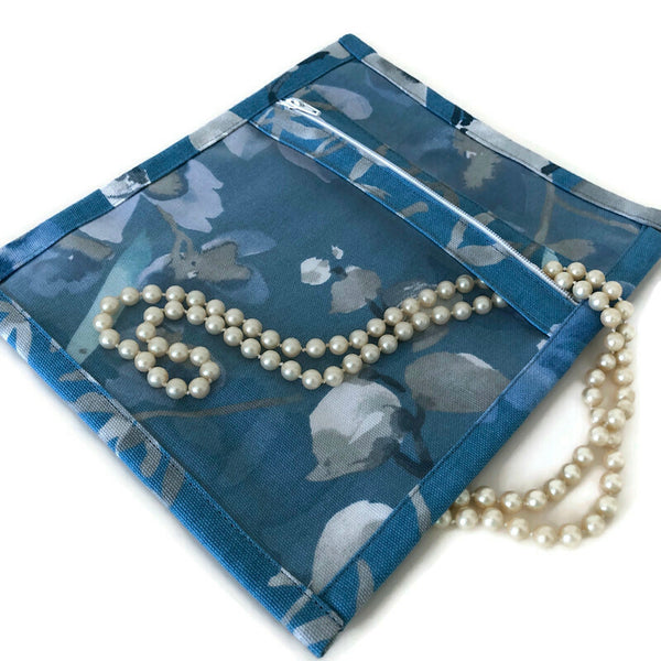 Accessory Bag Blue Floral