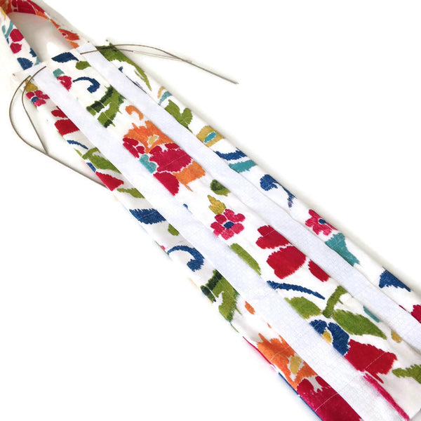 Hanging Circular Needle Organizer Pink Floral