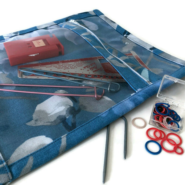 Accessory Bag Blue Floral