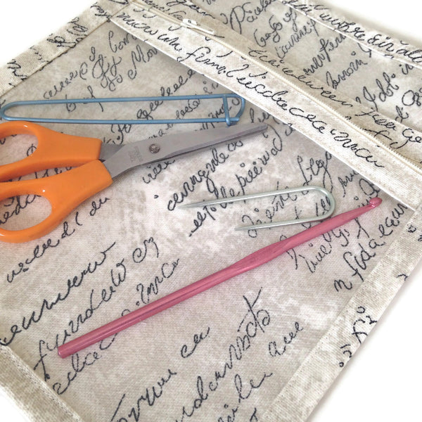Accessory Bag Faux Script
