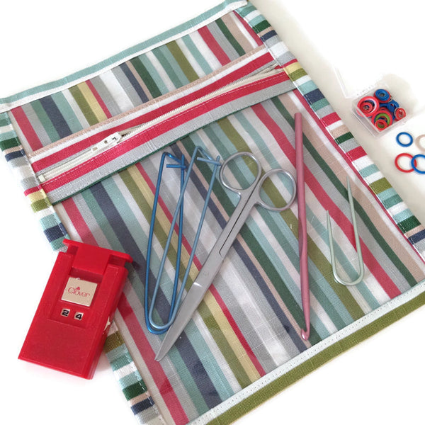 Accessory Bag Stripe Fabric