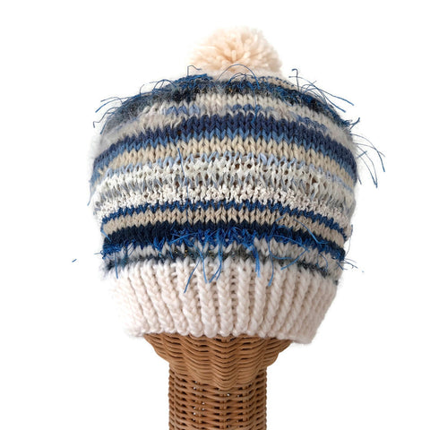 Stocking Hat Blue & White FUSION