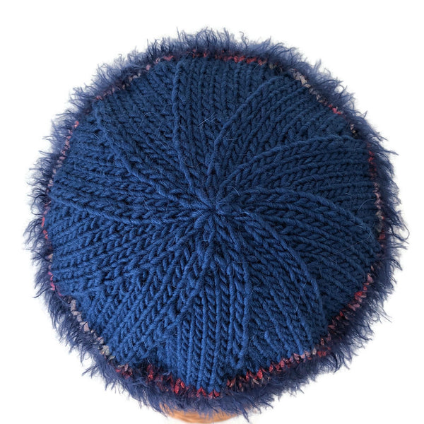 Stocking Hat Fuzzy Blue