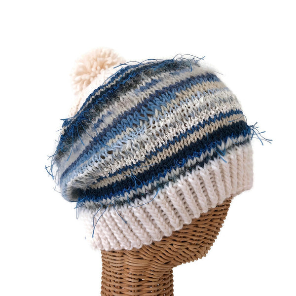 Stocking Hat Blue & White FUSION