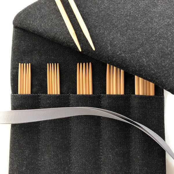 Sock Knitter's Needle Set Black Denim