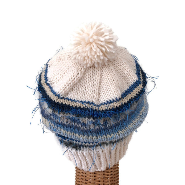 Stocking Hat Blue & White FUSION
