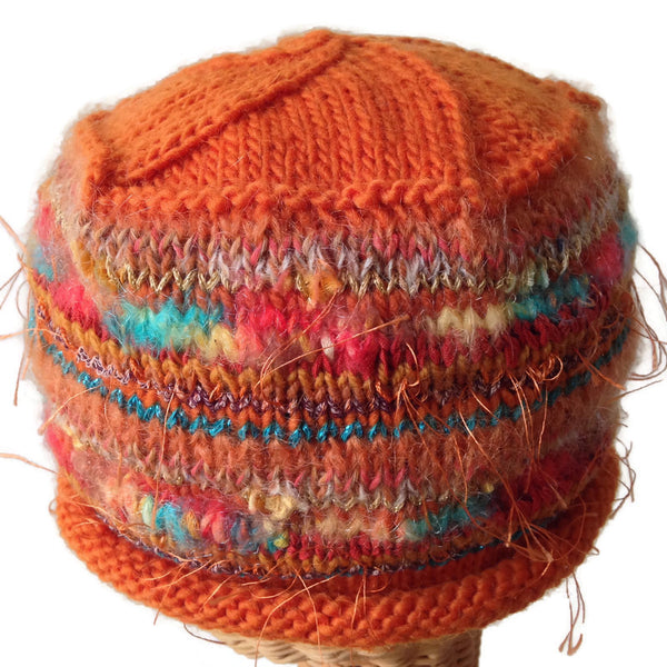 Beanie Cloche Orange FUSION - Buttermilk Cottage