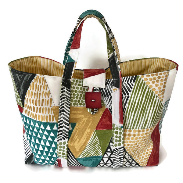 Large Knitting Bag Outdoor Fabric