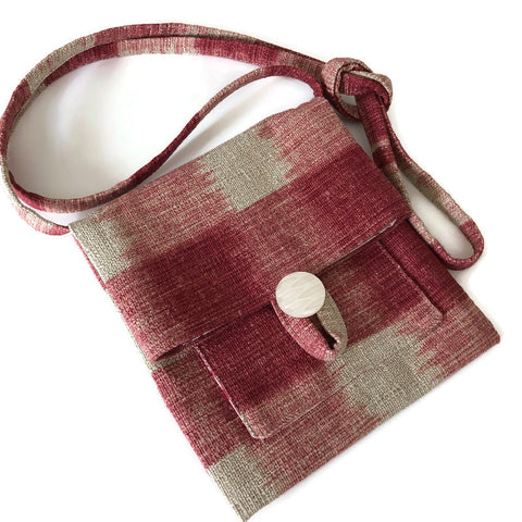 Tag Along Bag Woven Plaid