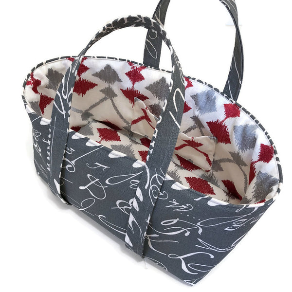 Sock Knitter's Bag Gray