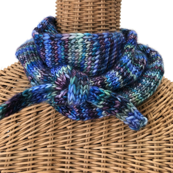 Blue Merino Neck Scarf