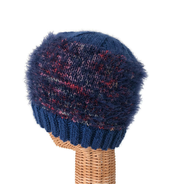 Stocking Hat Fuzzy Blue