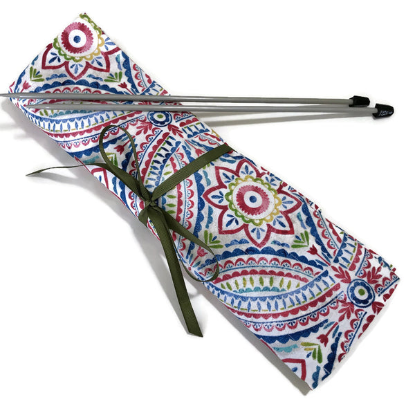 Straight Knitting NeedleCase Graphic Print