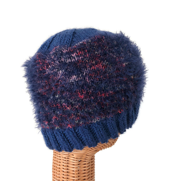 Stocking Hat Fuzzy Blue