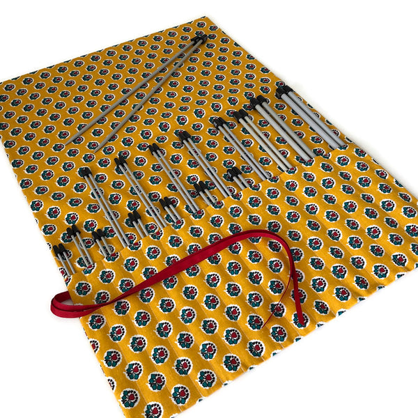 15 Pocket Straight  Needle Roll Up French Provence Inspired