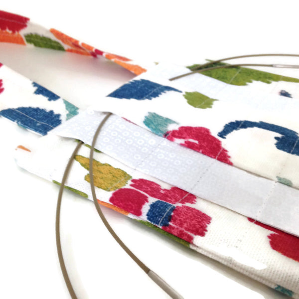Hanging Circular Needle Organizer Pink Floral