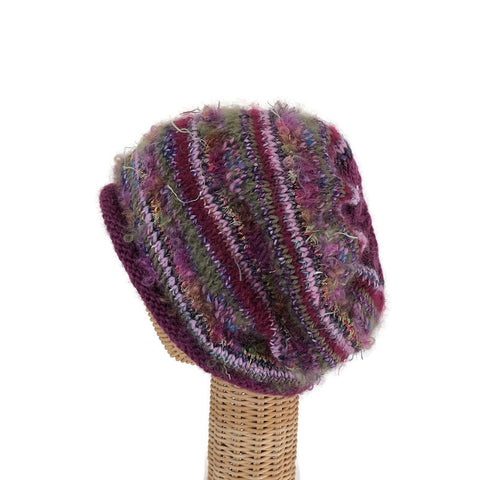 Plum Slouchy Hat