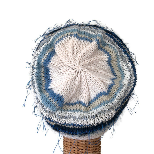 Slouchy Hat Blue & White FUSION