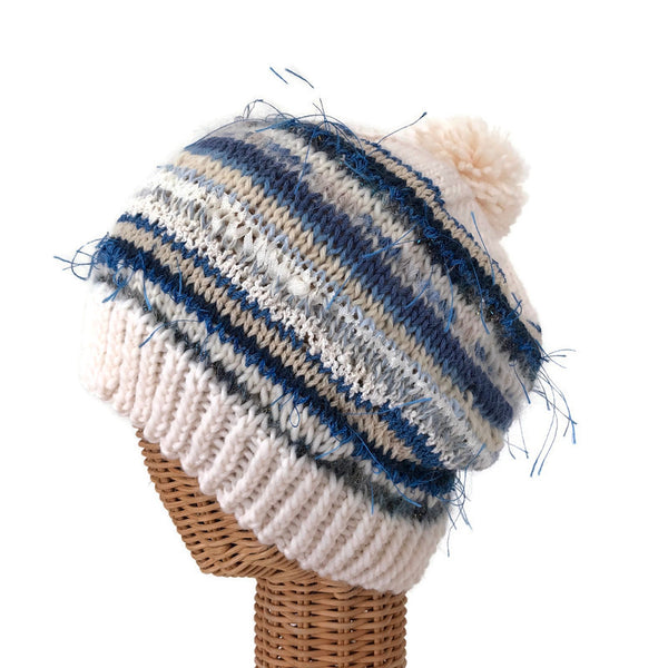 Stocking Hat Blue & White FUSION