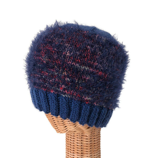Stocking Hat Fuzzy Blue