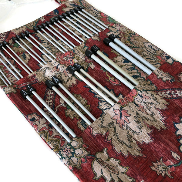 Hanging Organizer Straight Needles 10 OR 14-Inch Rust Paisley