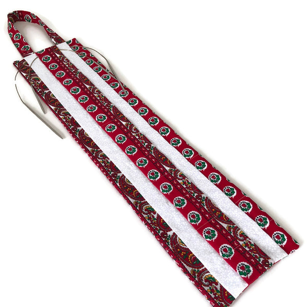 Hanging Circular Needle Organizer Red French Provence