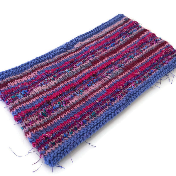 Cowl Raspberry & Periwinkle