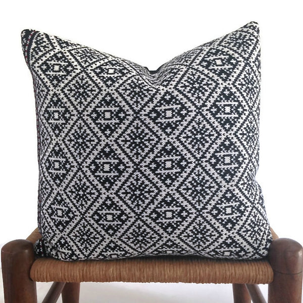Black & White Sweater Pillow Covers, Set of 2