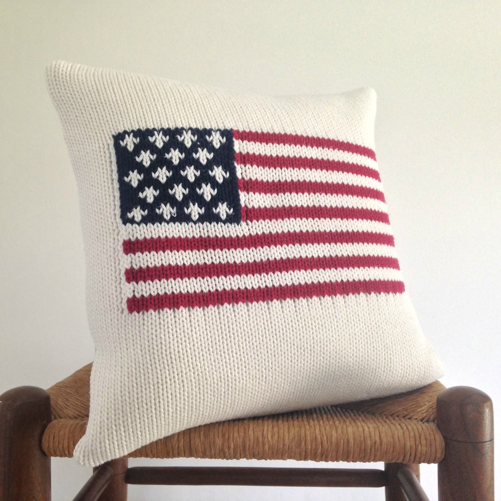 Sweater Pillow Americana Flag