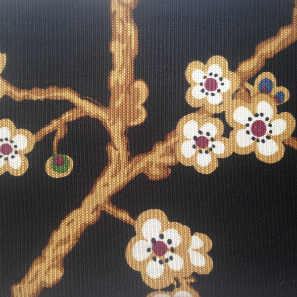 Hanging Circular Needle Organizer Black Floral