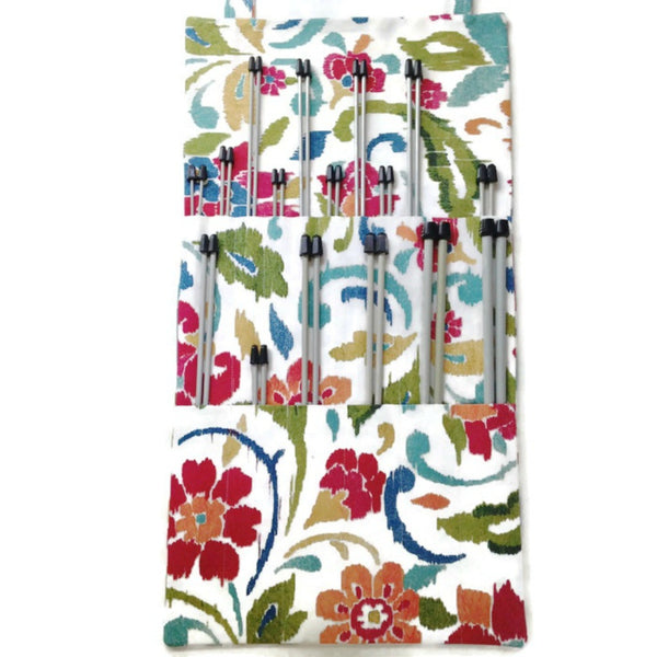 Hanging Organizer Straight Needles 10 and/or 14-Inch Floral