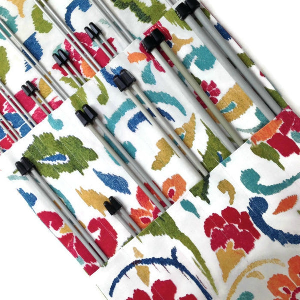 Hanging Organizer Straight Needles 10 and/or 14-Inch Floral