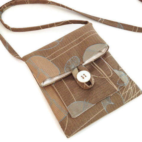 Tag Along Bag Brown Floral