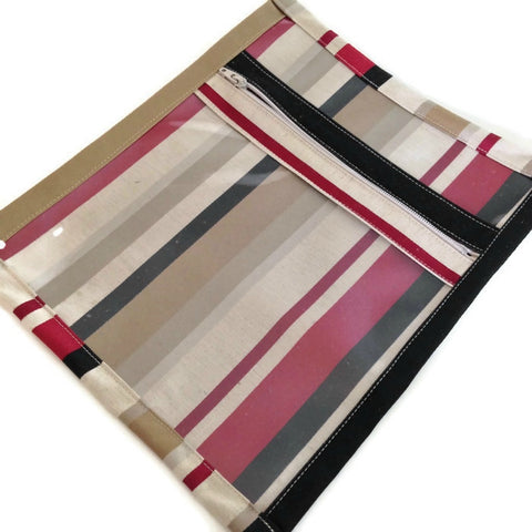Accessory Bag Black Red Stripe
