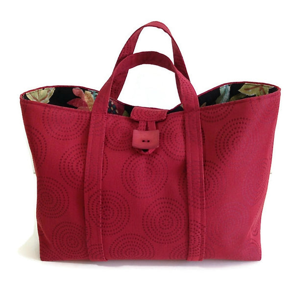 The Large Knitting Bag Red