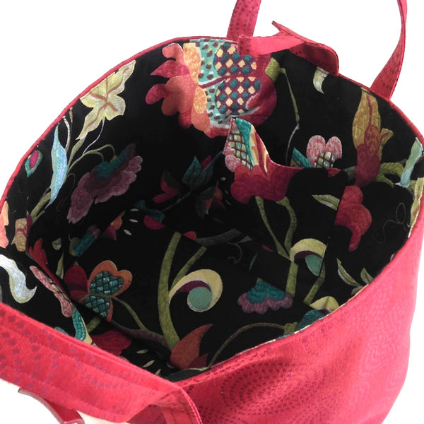 The Large Knitting Bag Red – Buttermilk Cottage
