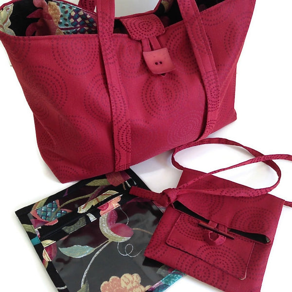 The Large Knitting Bag Red