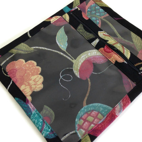 Accessory Bag Black Floral