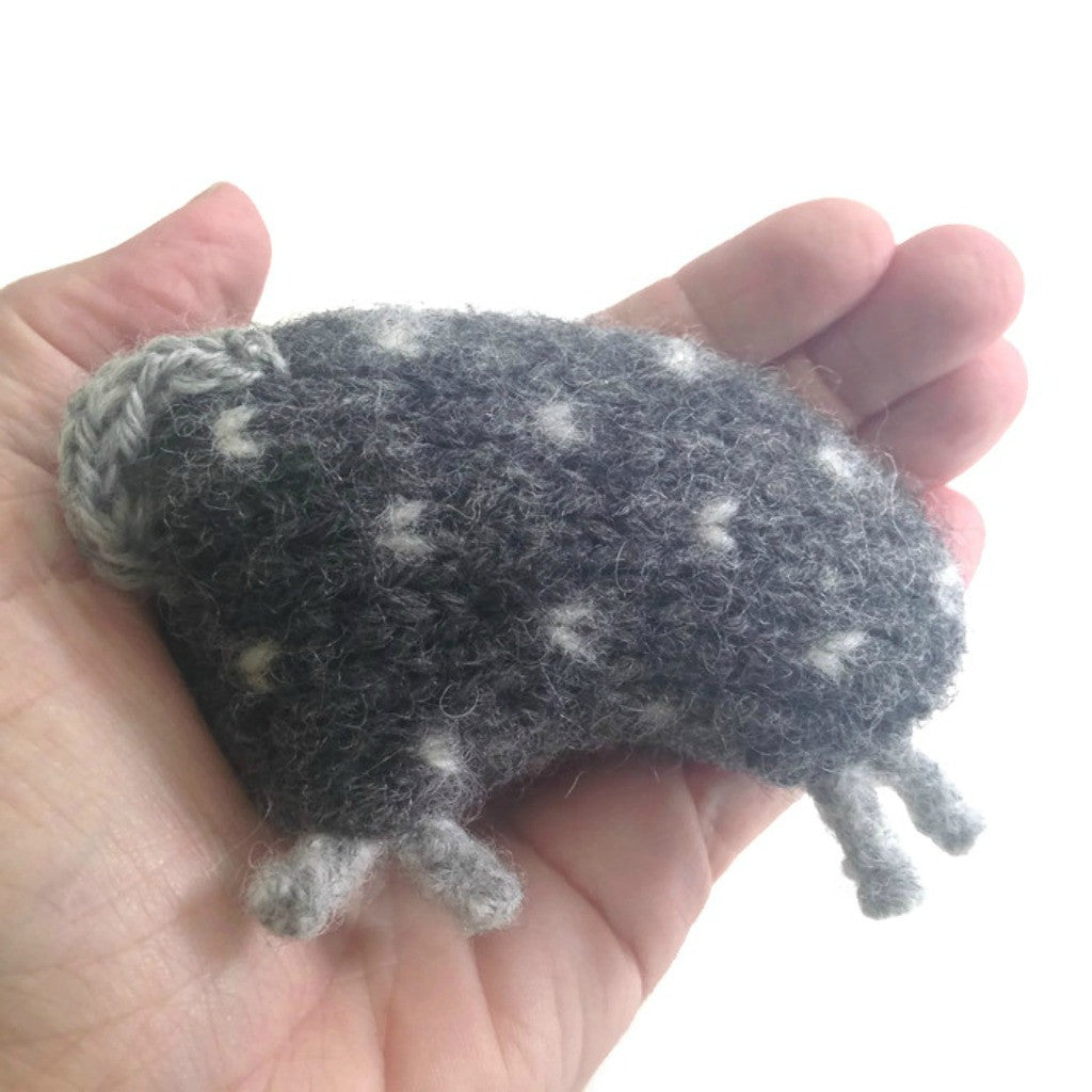 Felted Sheep Hand Warmers Gray