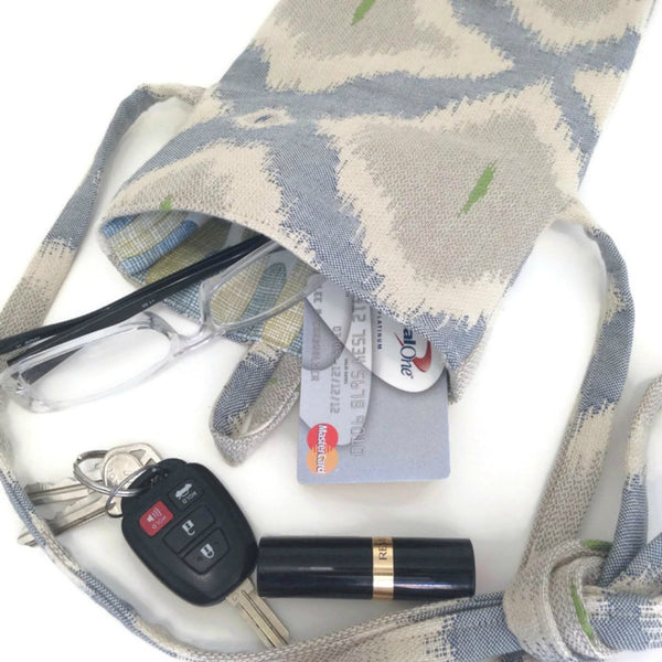 Tag Along Bag Taupe Ikat