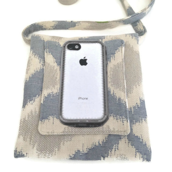 Tag Along Bag Taupe Ikat