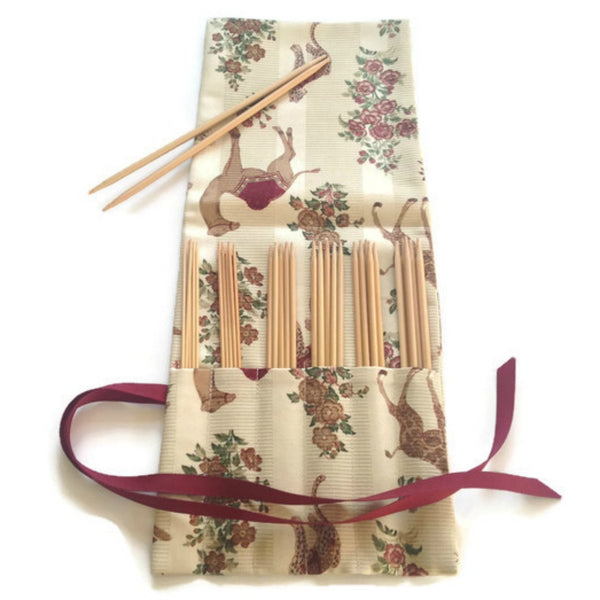 Double Point Needle Roll UP 12 Pockets Exotic Animals - Buttermilk Cottage