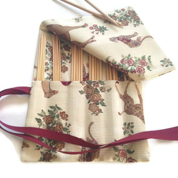 Double Point Needle Roll UP 12 Pockets Exotic Animals - Buttermilk Cottage