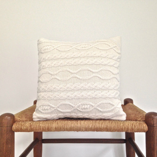 Sweater Pillow Set Off White Acrylic - Buttermilk Cottage