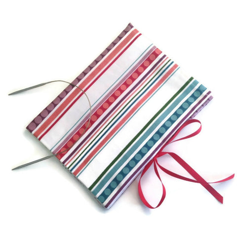 Circular Needle Case Stripe and Circle Motif
