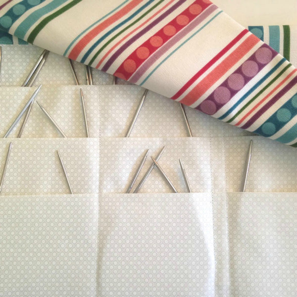 Circular Needle Case Stripe and Circle Motif